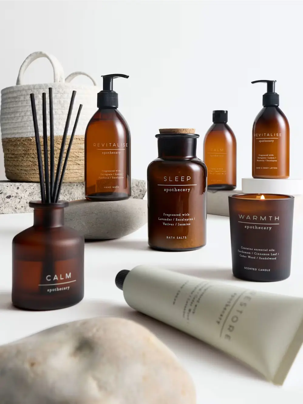 Apothecary bath and body products