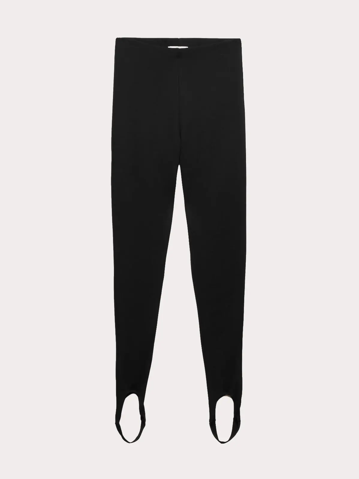 High-waisted stirrup leggings in black 