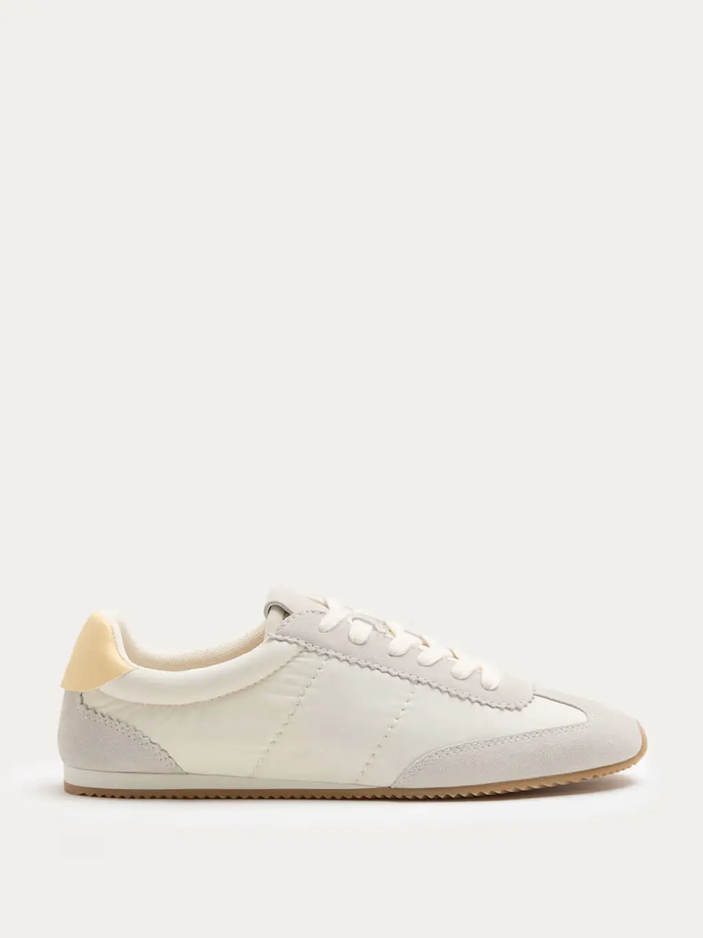 White retro trainers