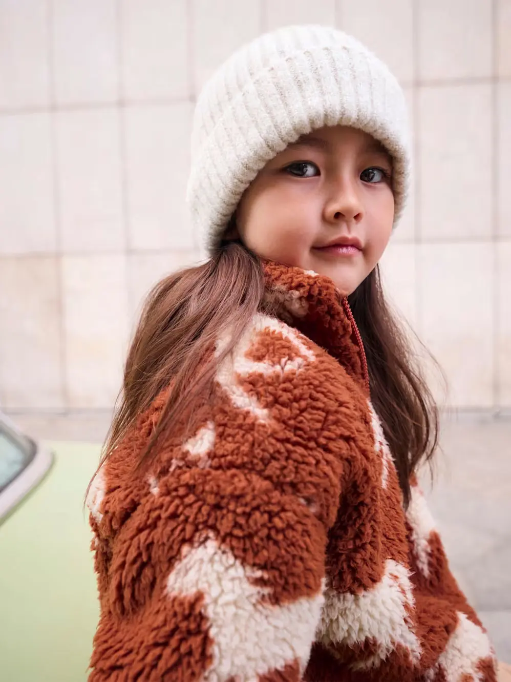 Horse Print Borg Jacket