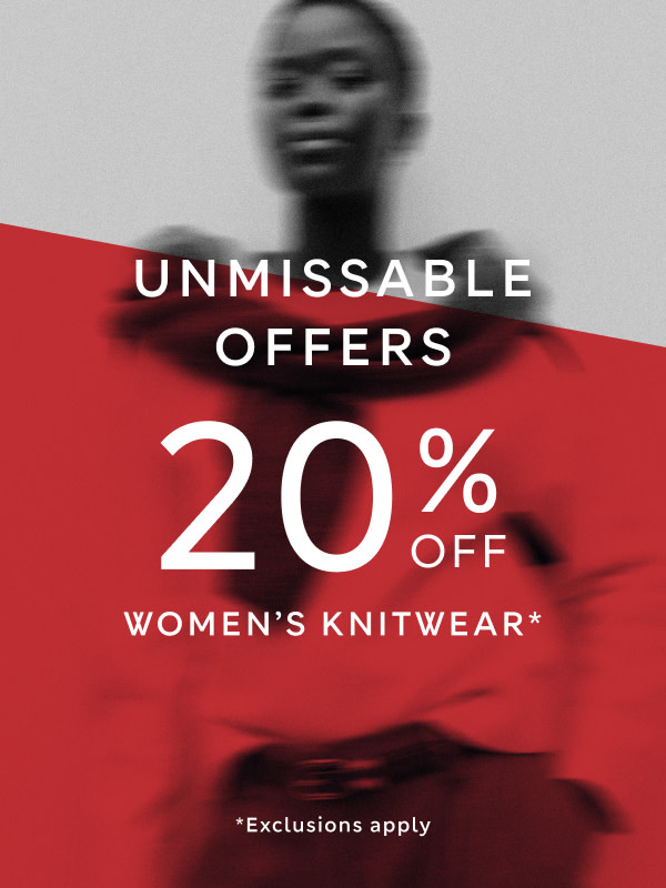 20% off knitwear