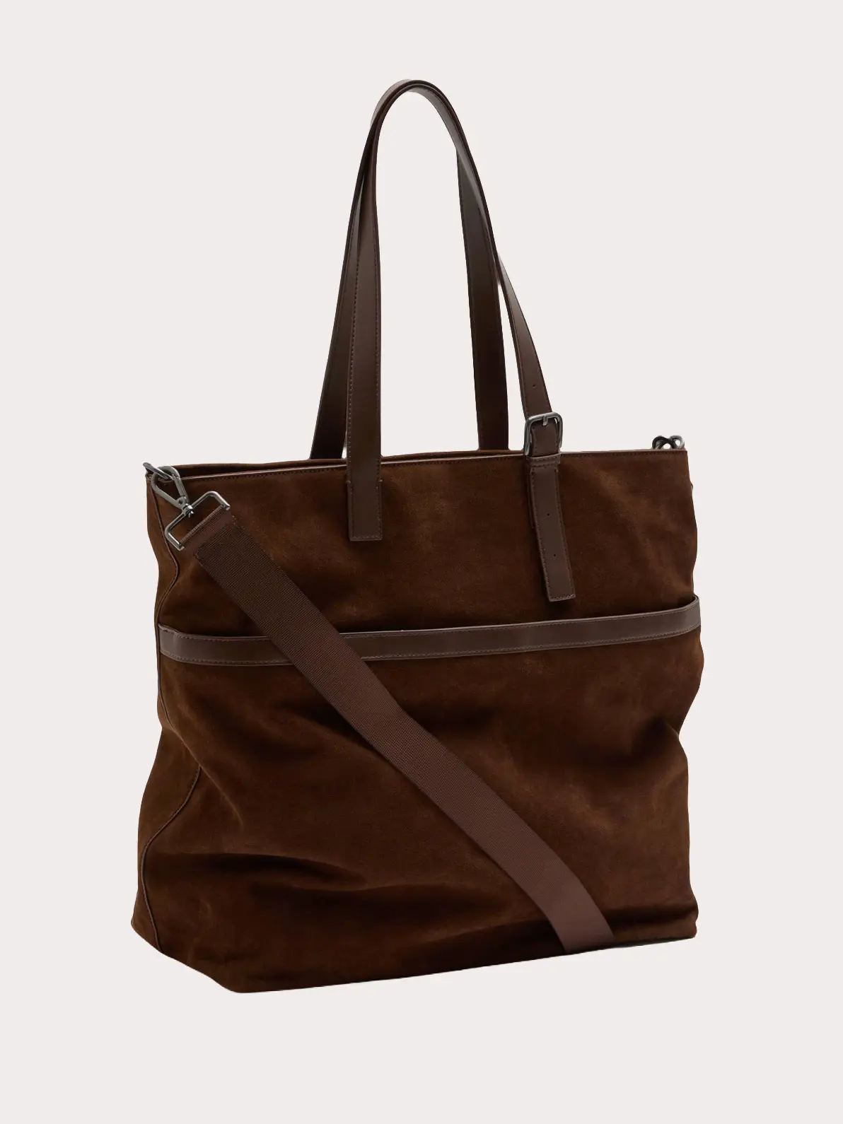 Brown suede bag