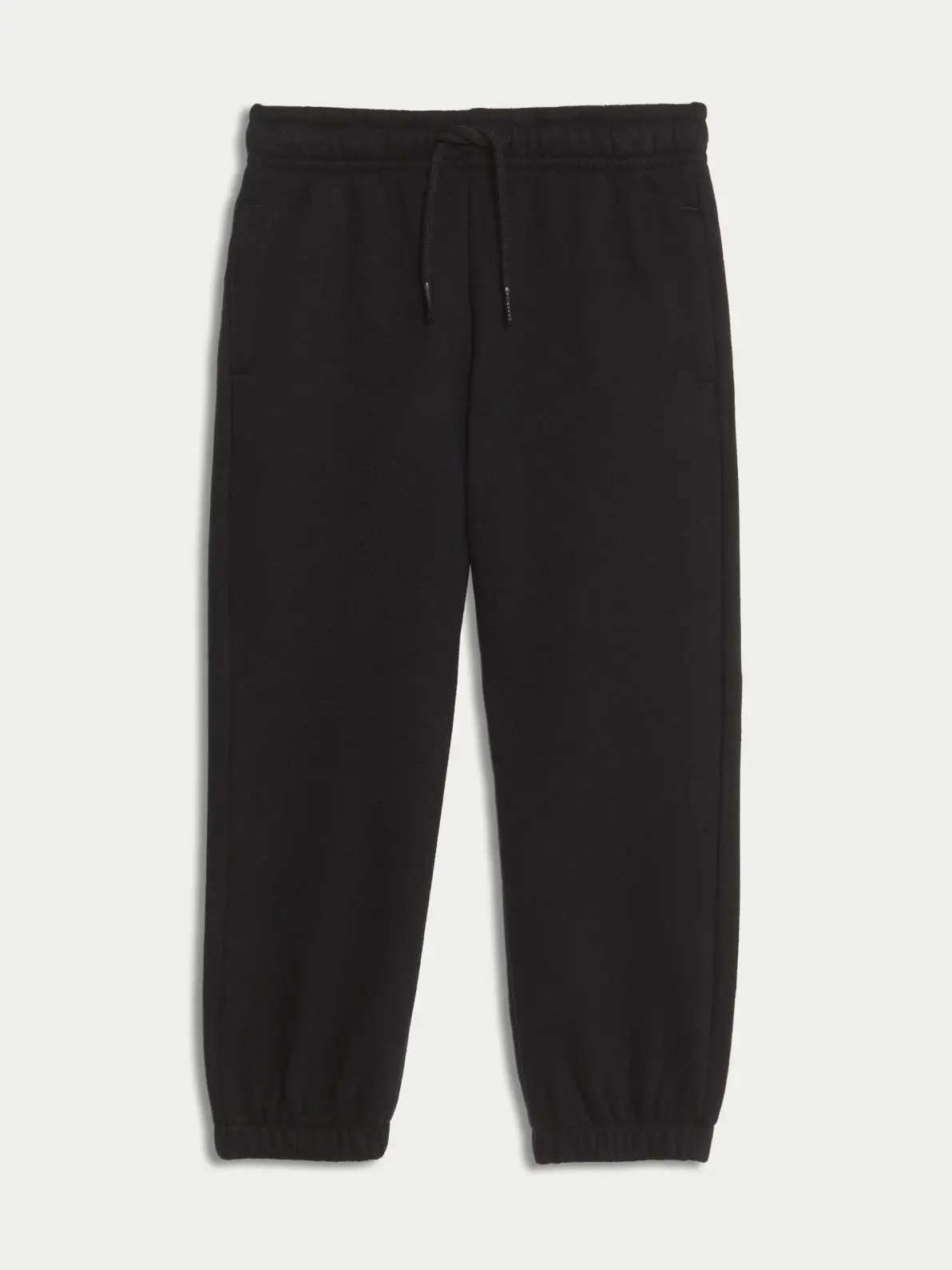 Pair of black joggers with elasticated cuffs