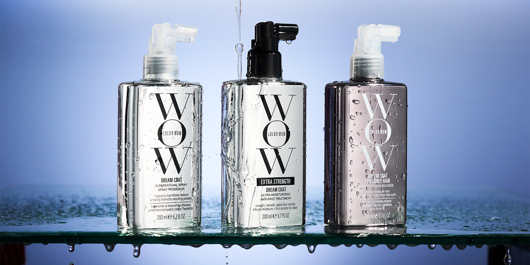 Selection of beauty products. Shop Haircare