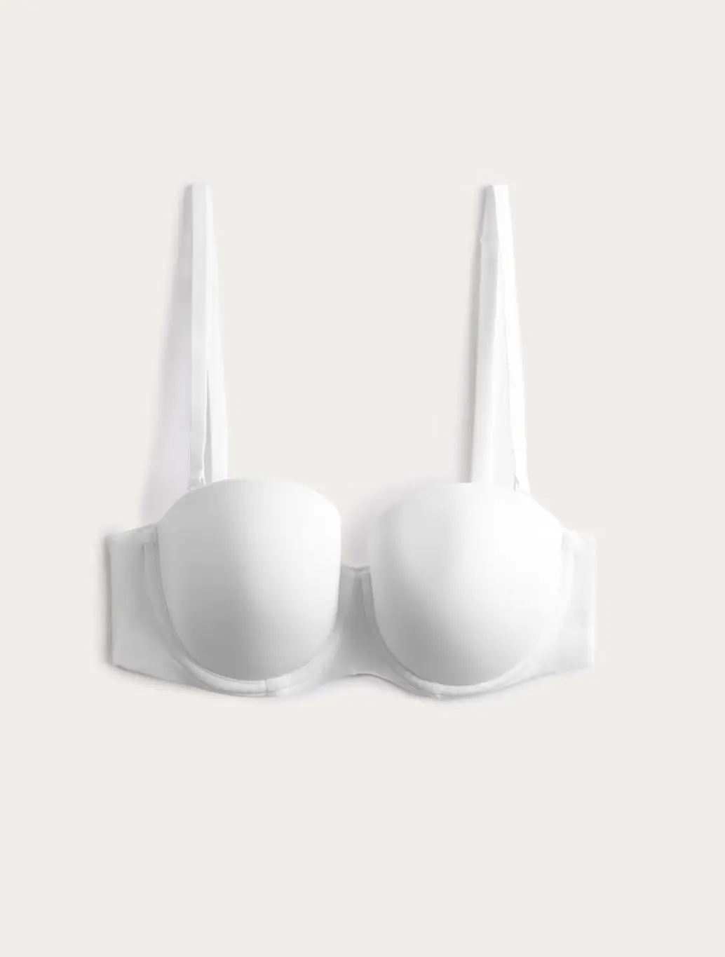 White strapless bra