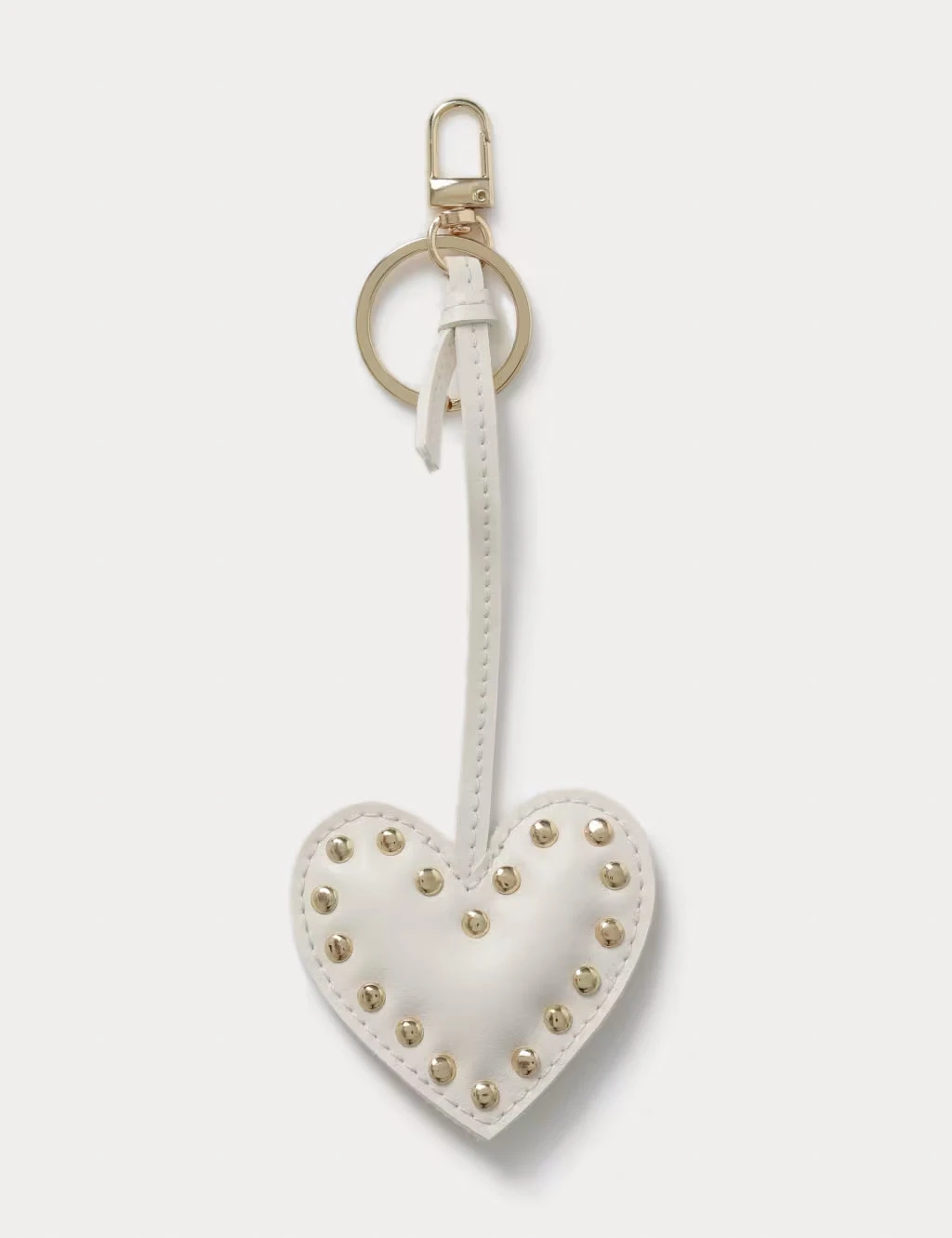 Heart-shaped bag charm