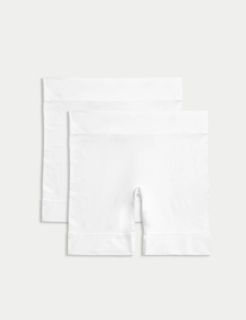 White anti-chafing shorts