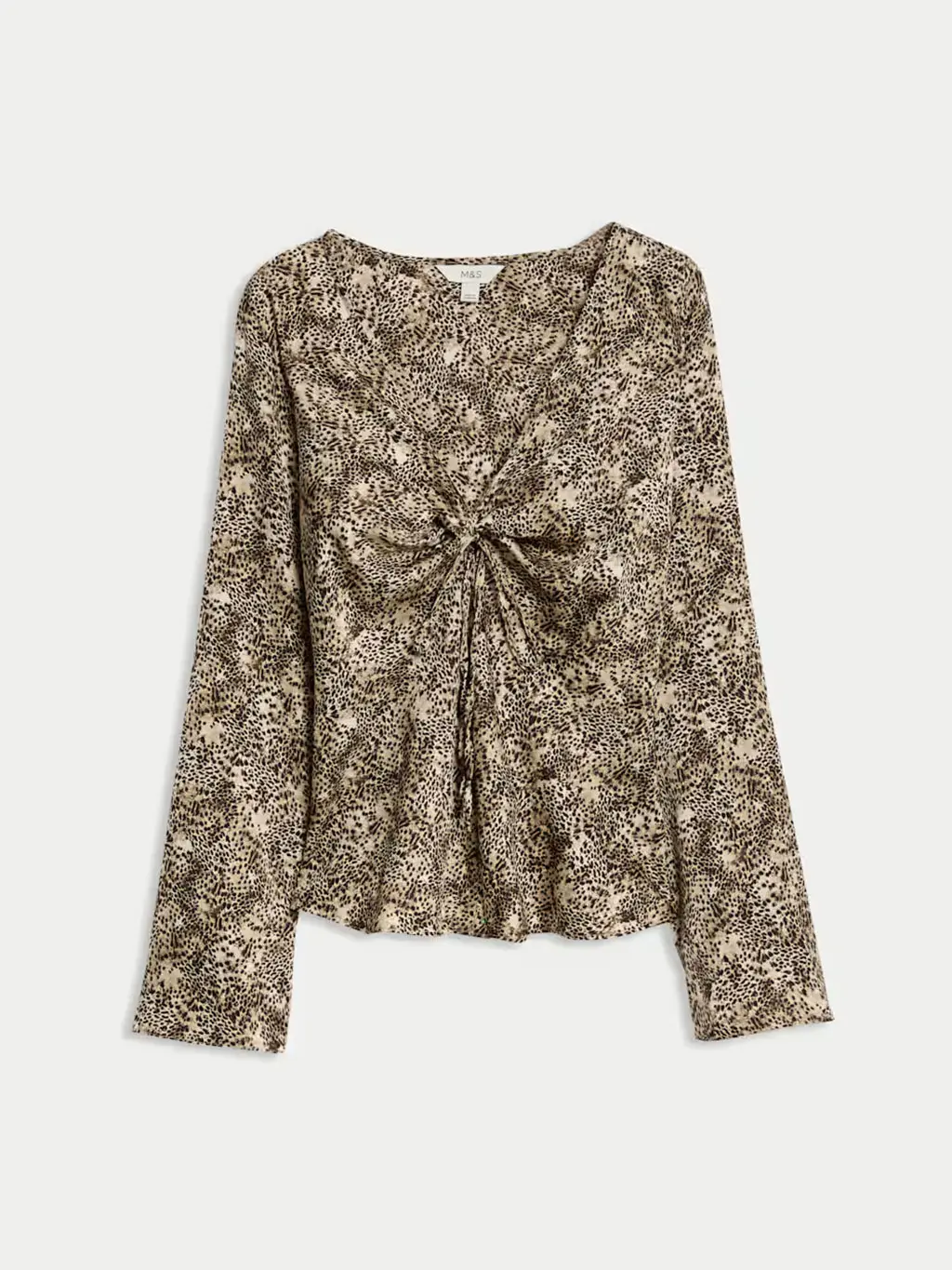 Silver Sheer Animal Print Spaghetti Top - M main image 1