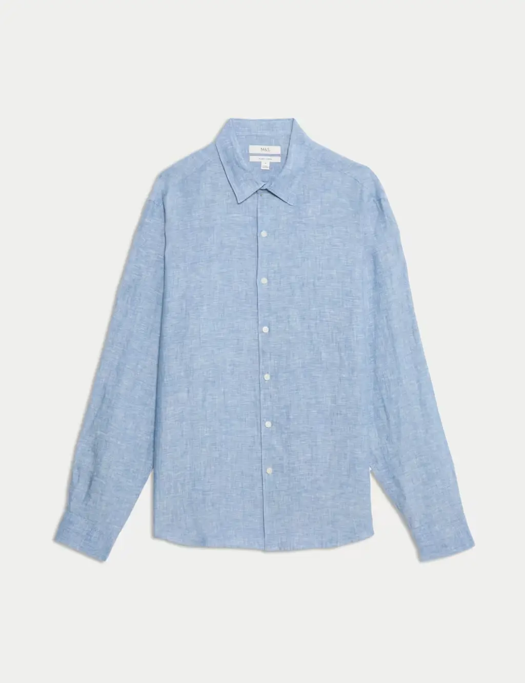 Chambray Regular Fit Pure Linen Shirt