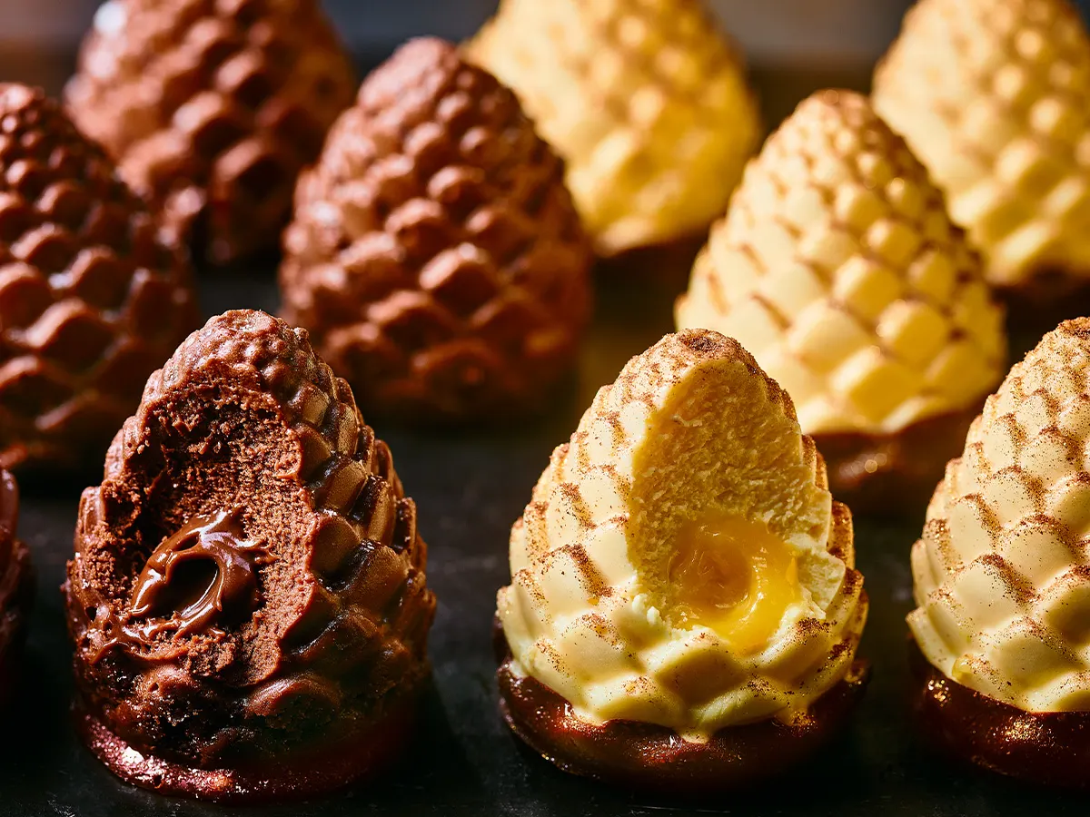 Christmas pine cones