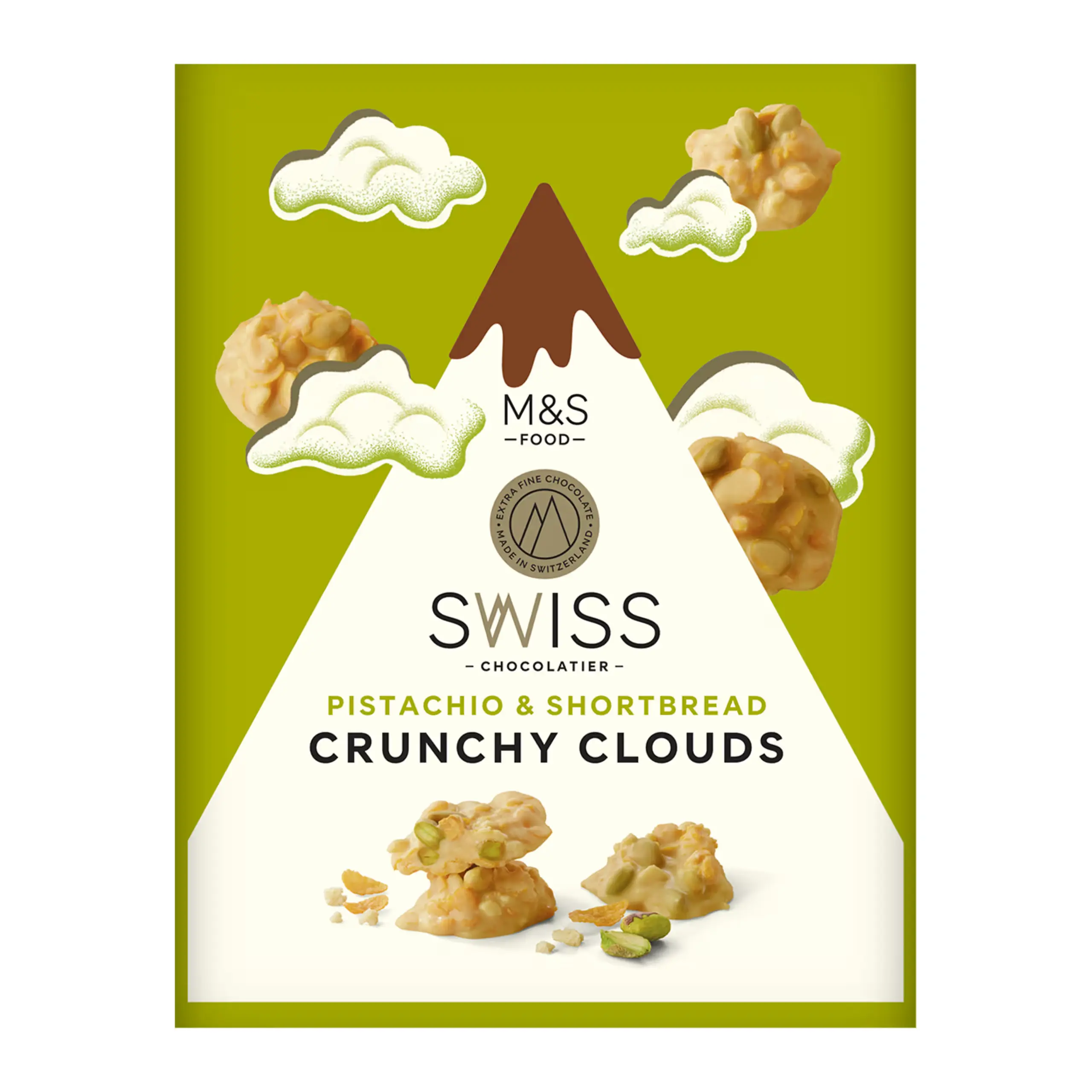 Pistachio and Shortbread Crunchy Clouds