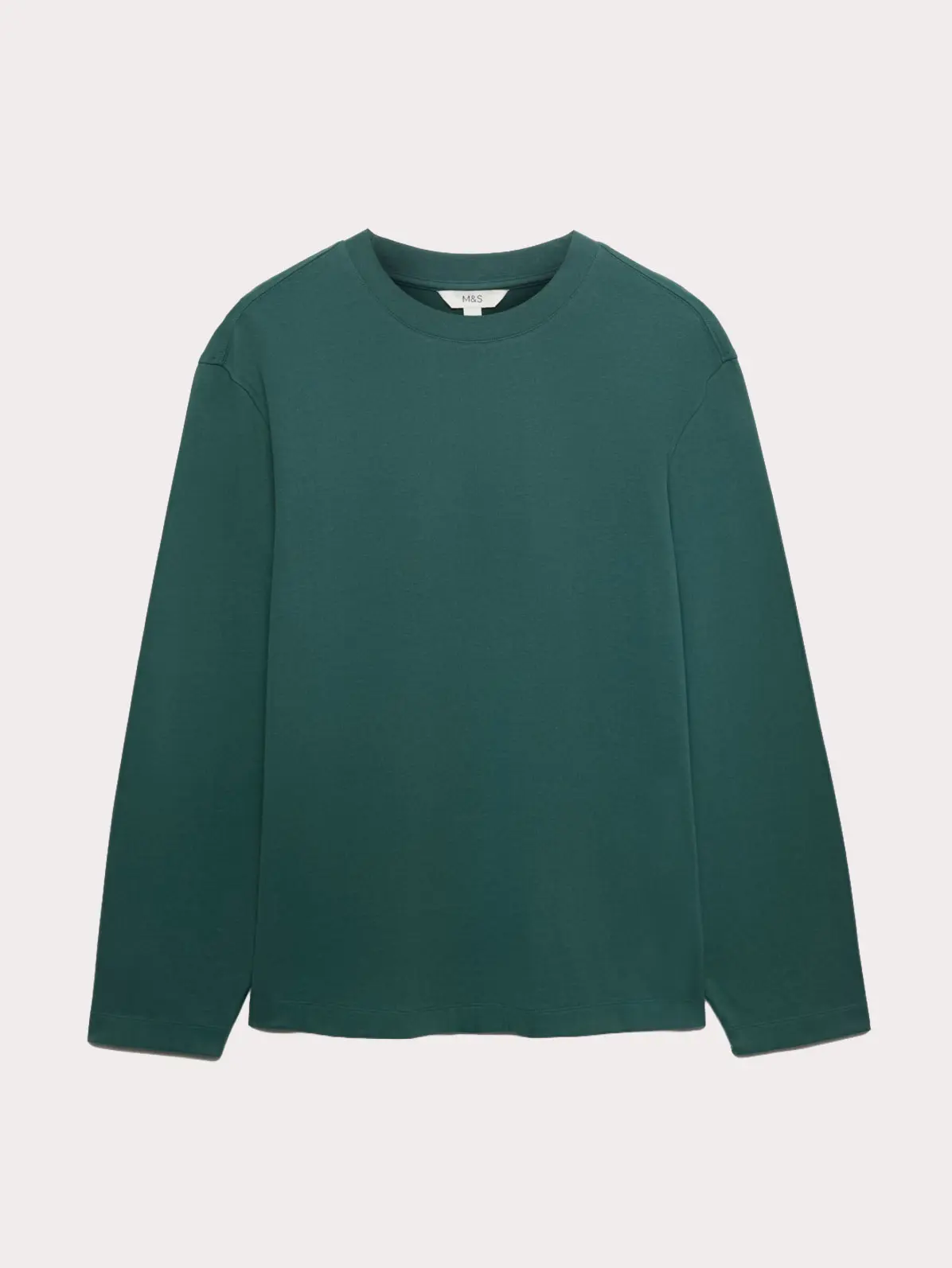 Teal long-sleeve top
