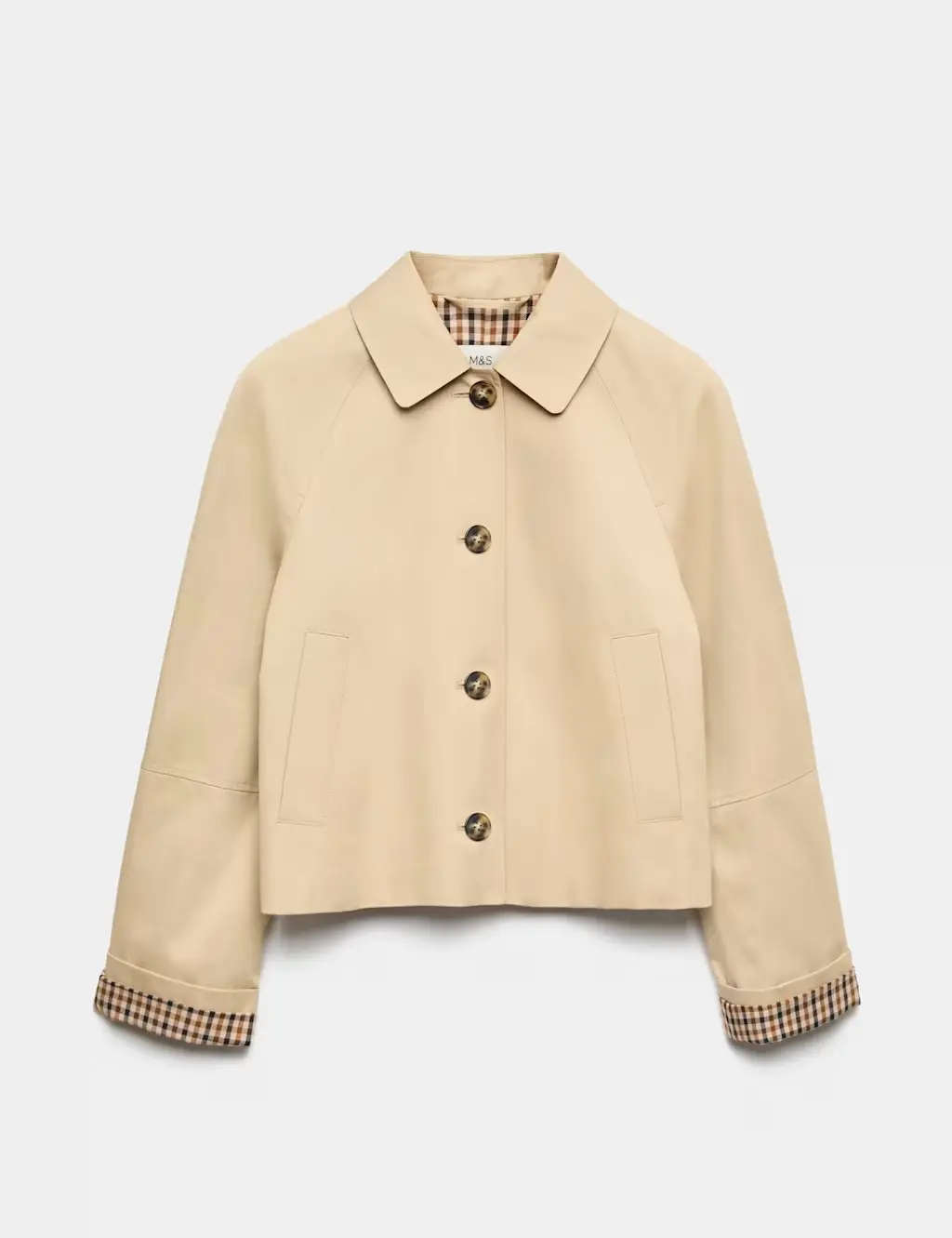 Pure Cotton Short Button Through Jacket