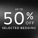 Up to 50% off selected Bedding
