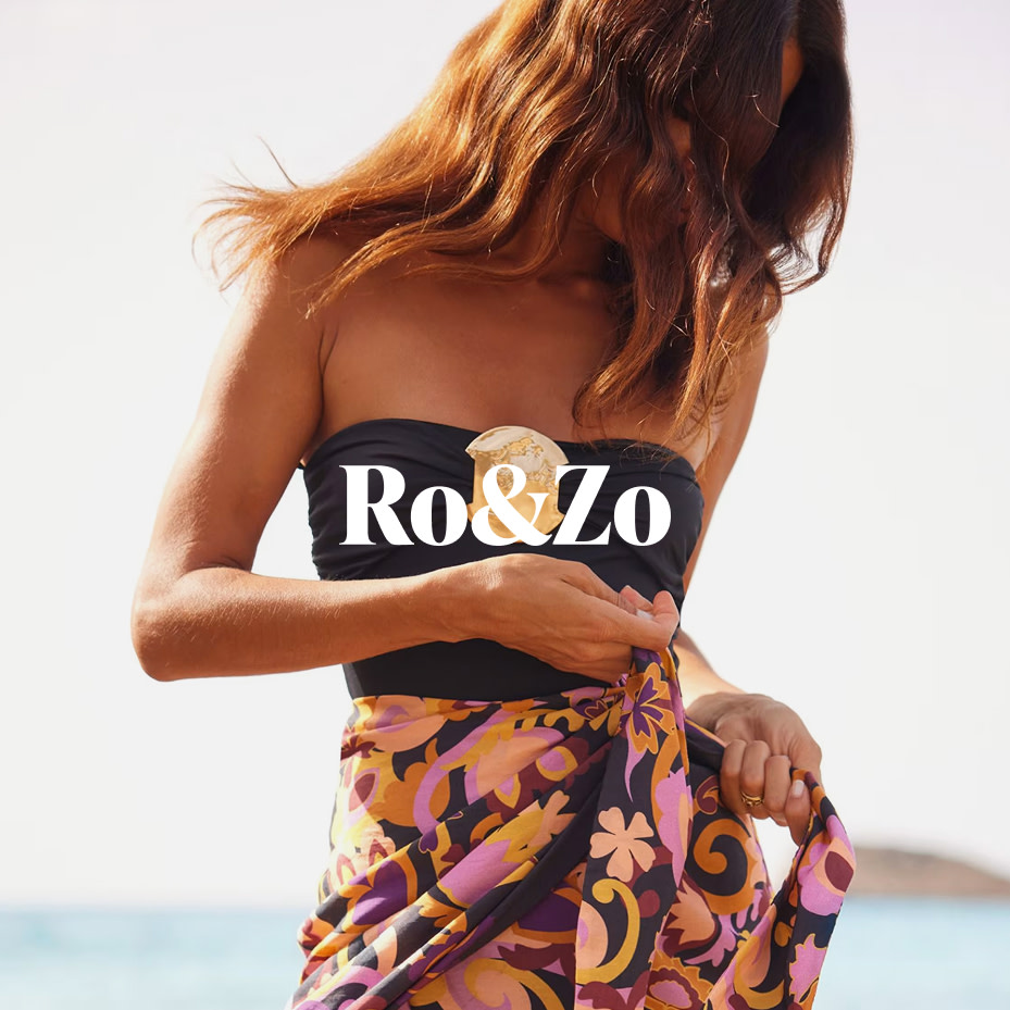 Womna wearing Ro&Zo beachwear