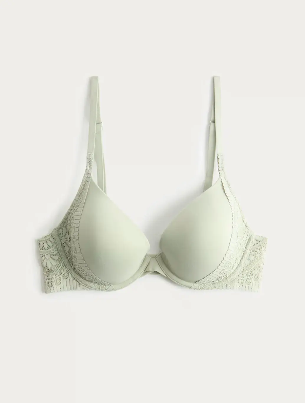 Green T-shirt bra