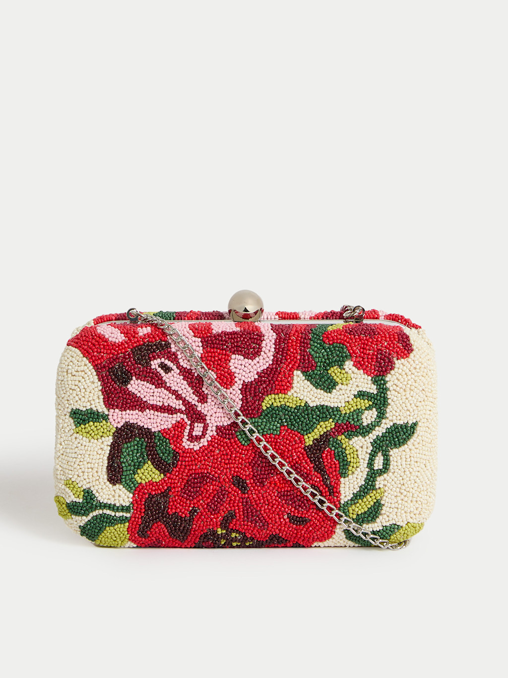 Beaded clutch bag