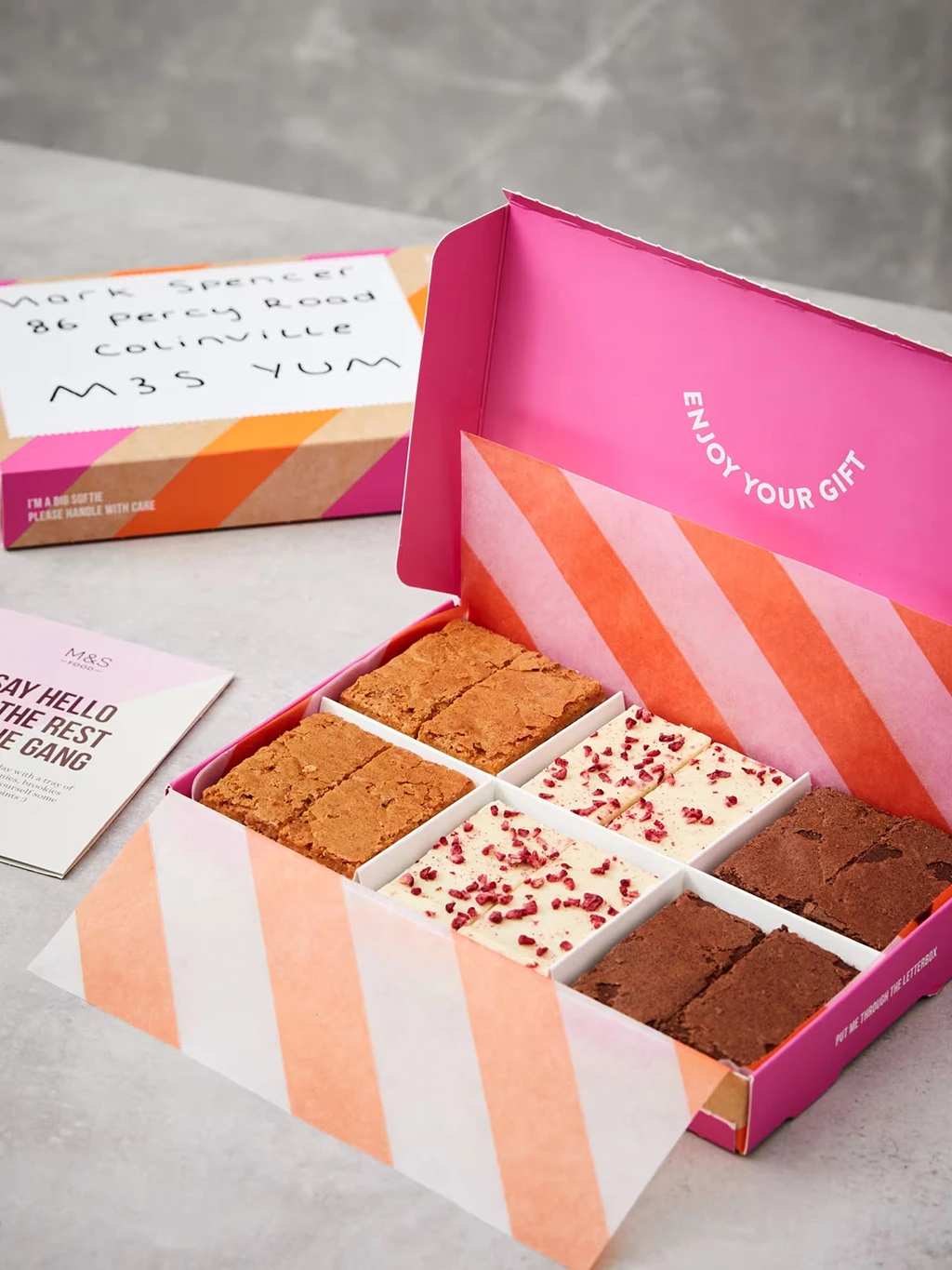 Brownie and blondie mini selection letterbox gift