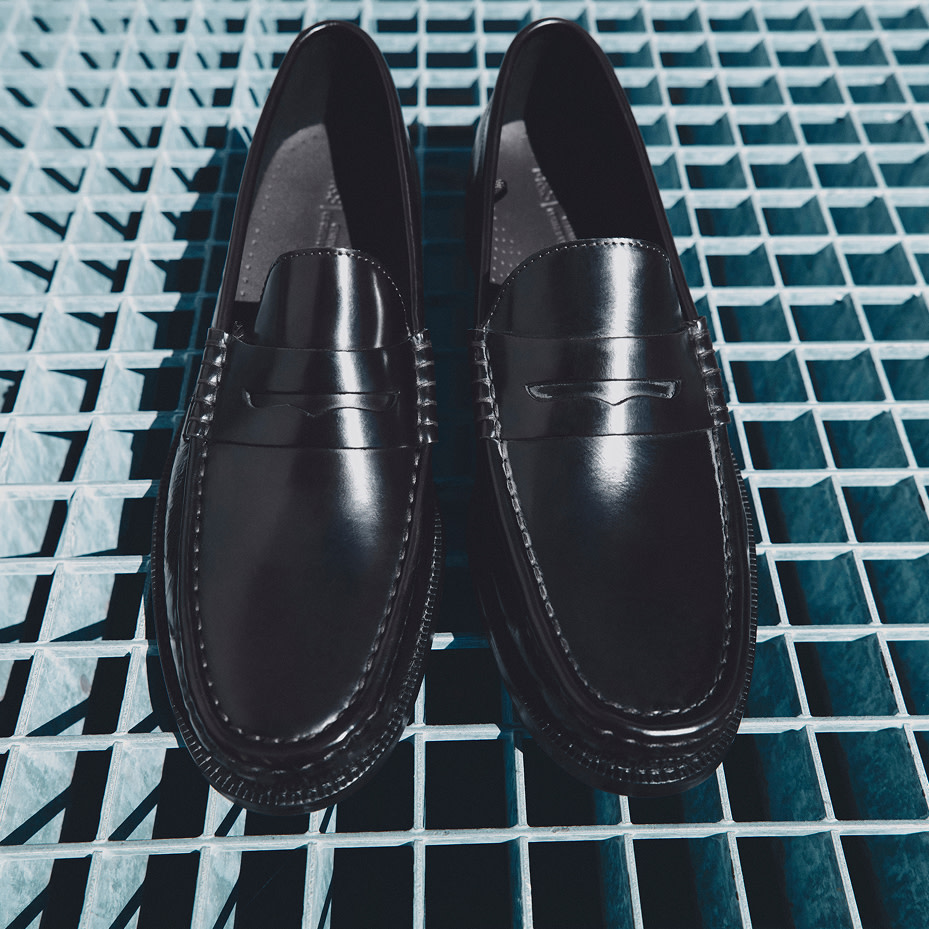 Pair of leather loafers