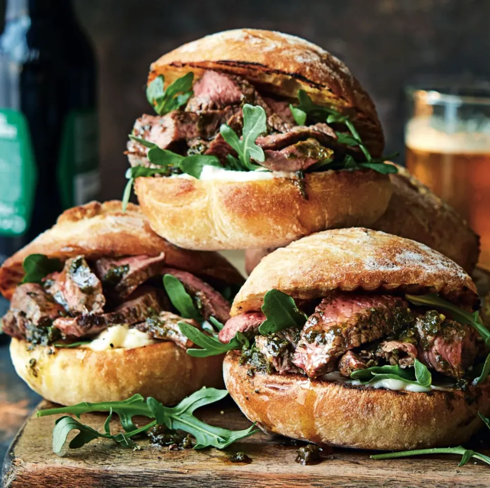Picanha rump steak ciabatta with chimichurri