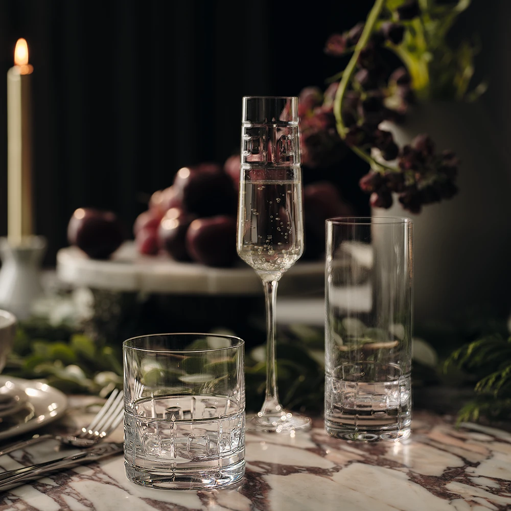 Crystal glassware from the M&S x Kelly Hoppen collection