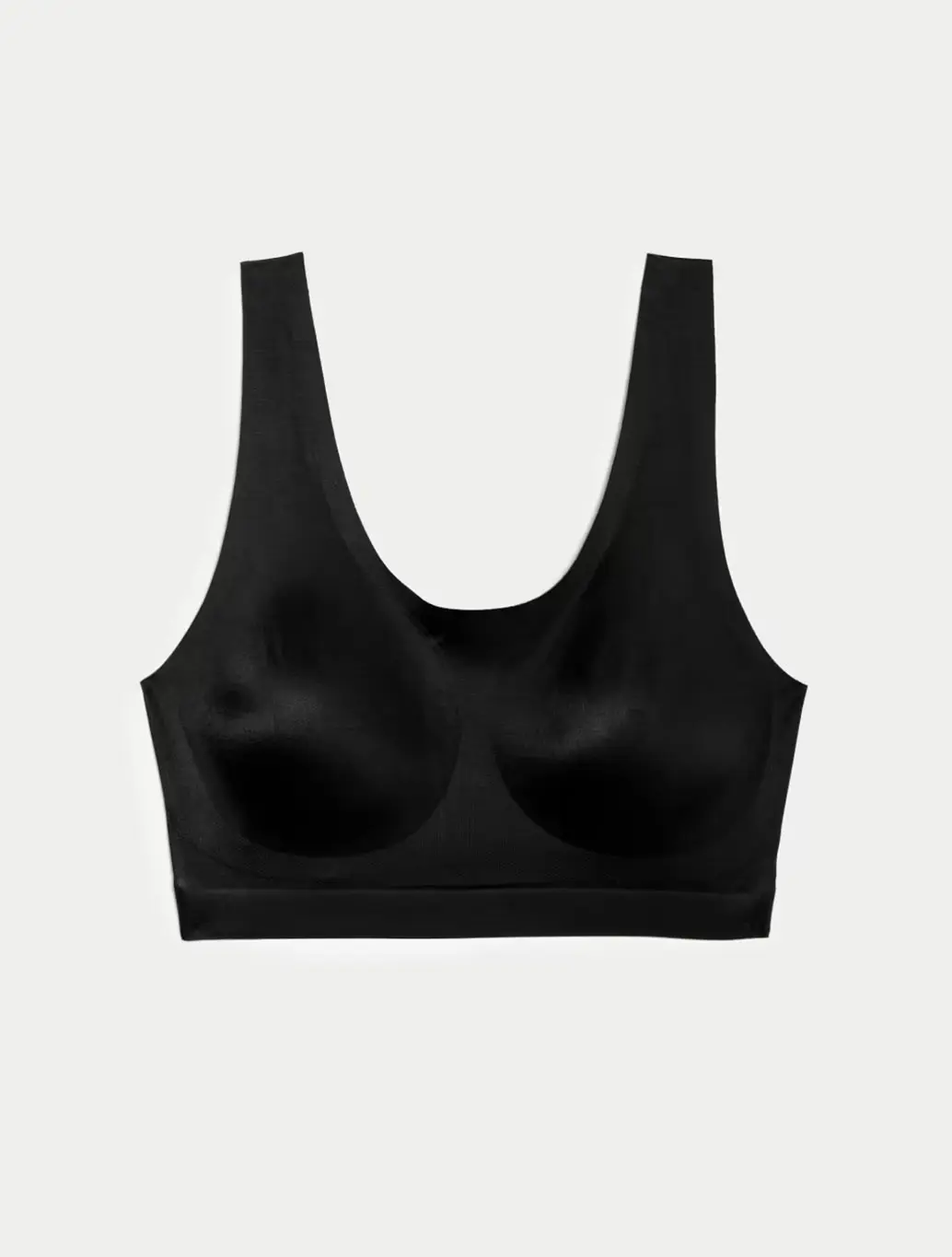 Black flexifit crop top bra