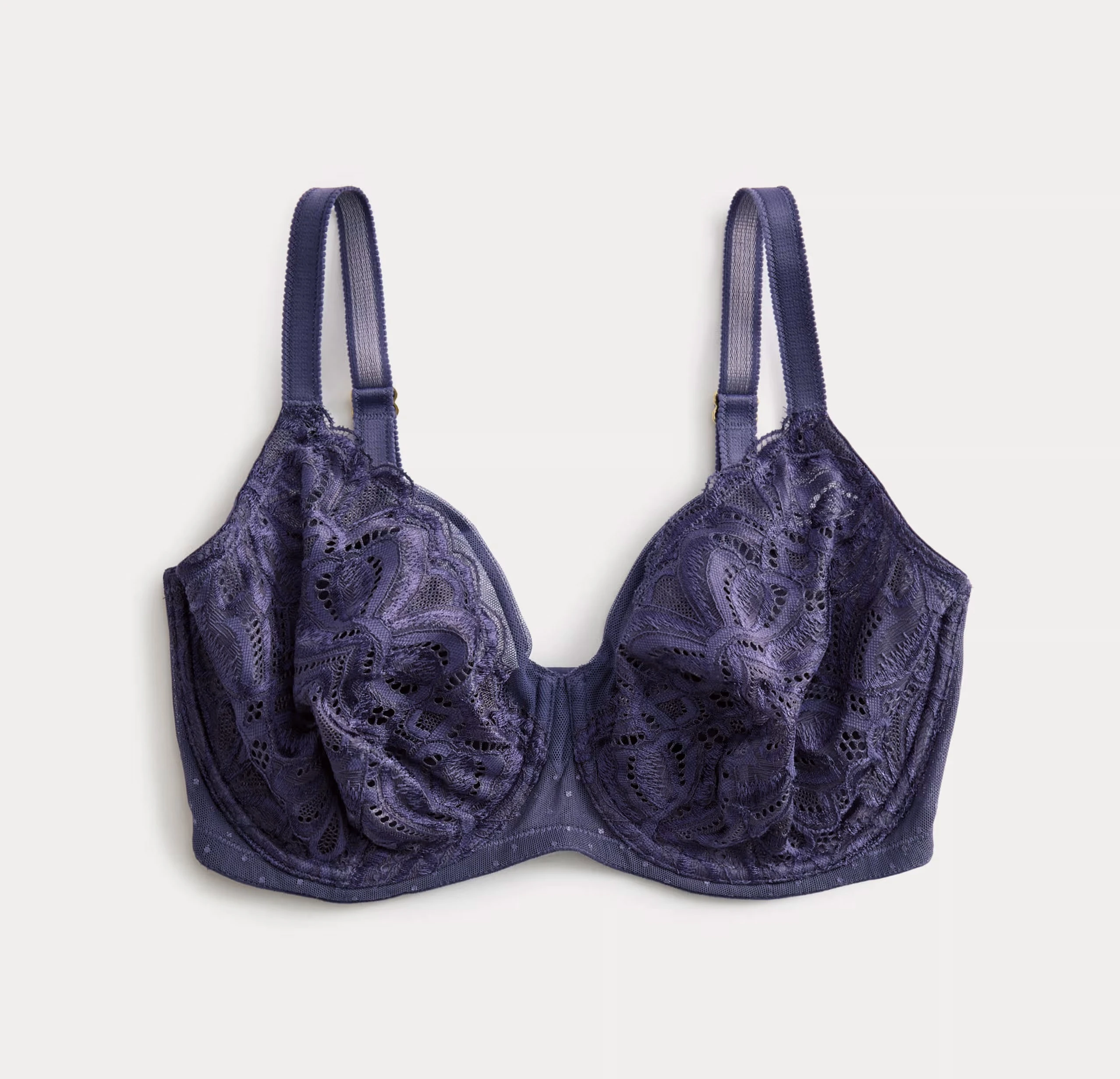 Purple lace bra
