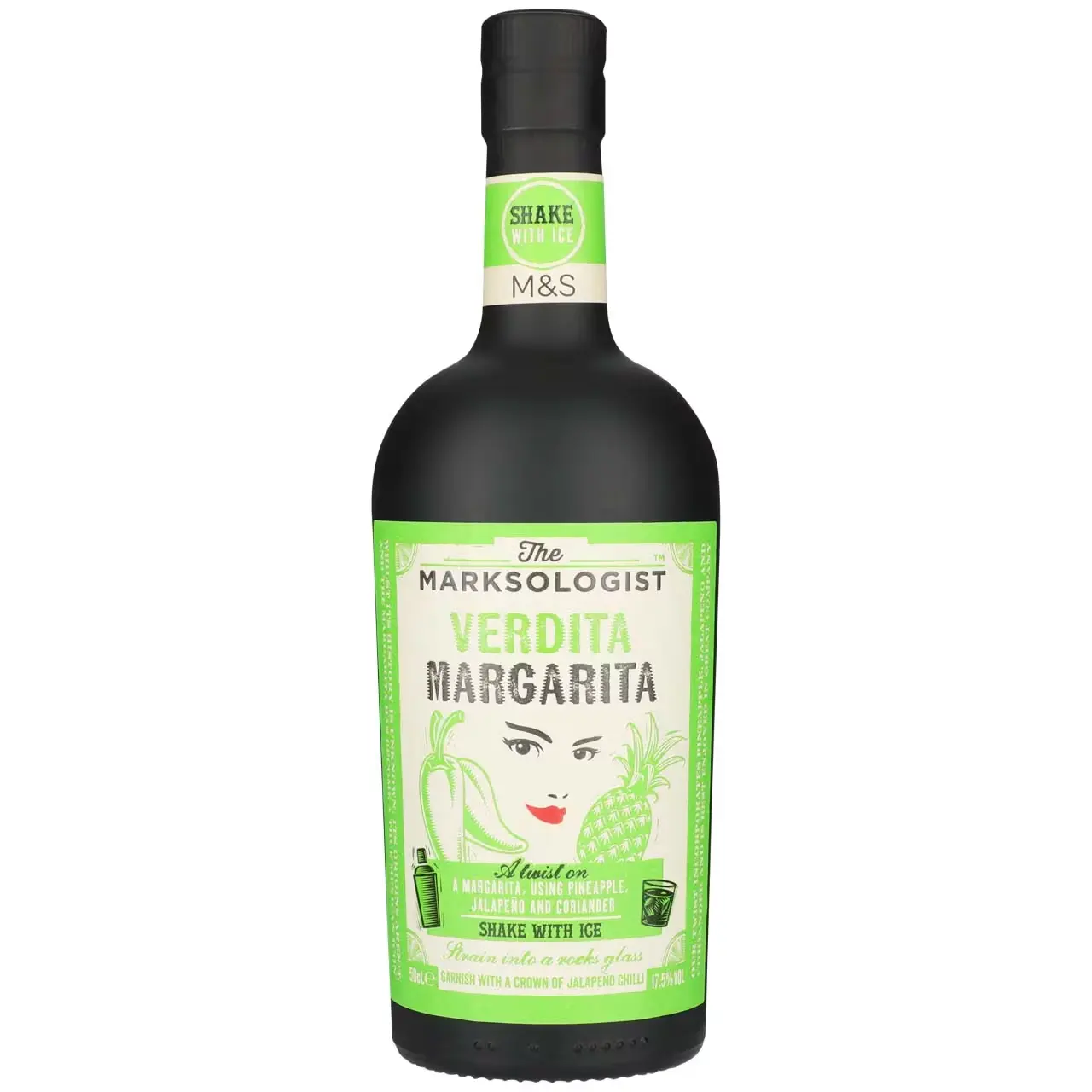 Bottle of pre-made margarita