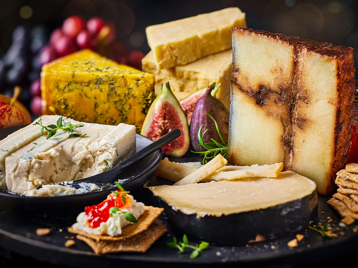 Close up of cheese