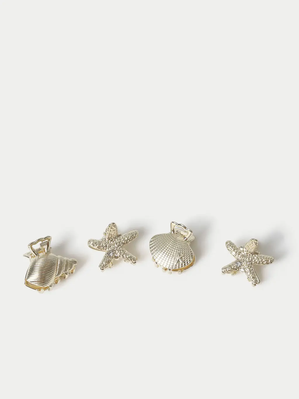 Gold shell claw clips