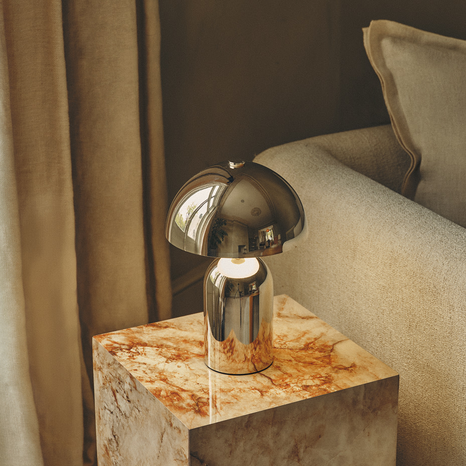 Chrome table lamp