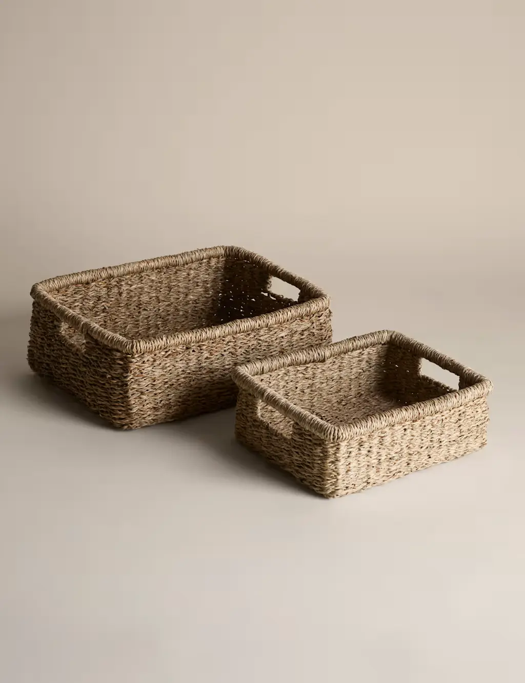 Two wicker baskets