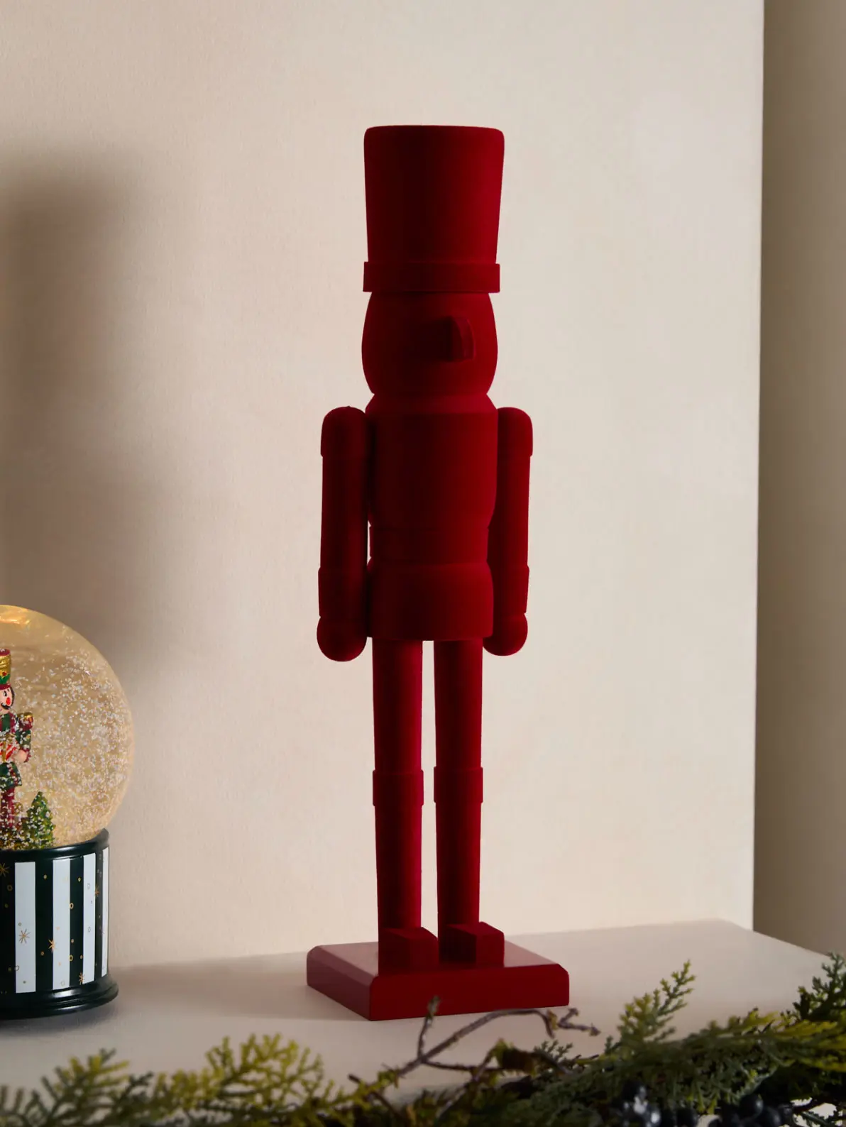 Image of red wooden nutcracker decoration