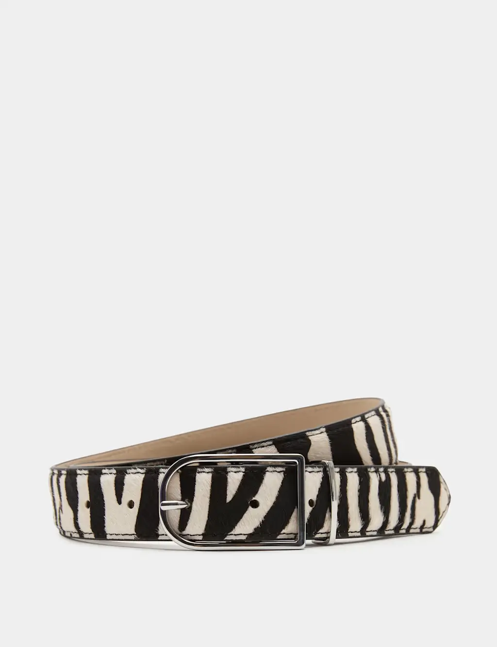Zebra print belt