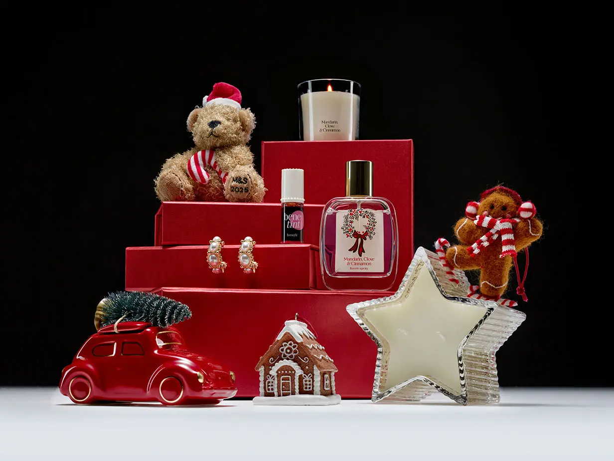 Selection of Christmas gifts at M&S