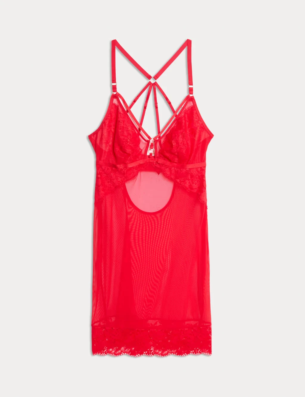 Red Vera lace slip by Boutique