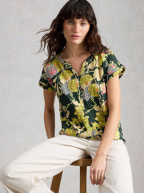 Pure-Cotton-Printed-Notch-Neck-T-Shirt
