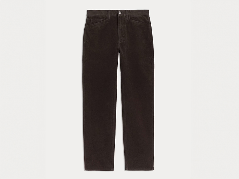 Men's brown moleskin trousers