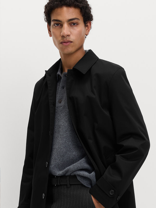 Man wearing Car Coat Mac