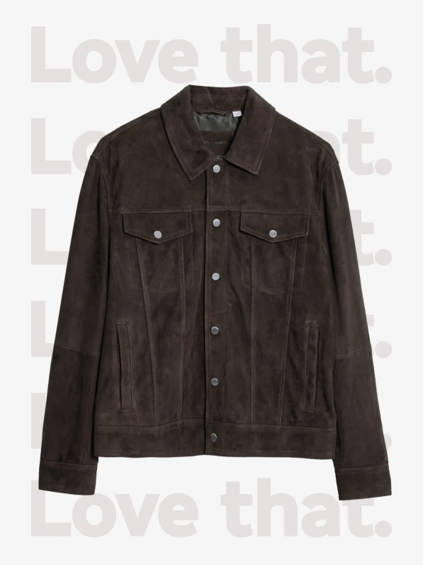 Brown suede jacket by Autograph