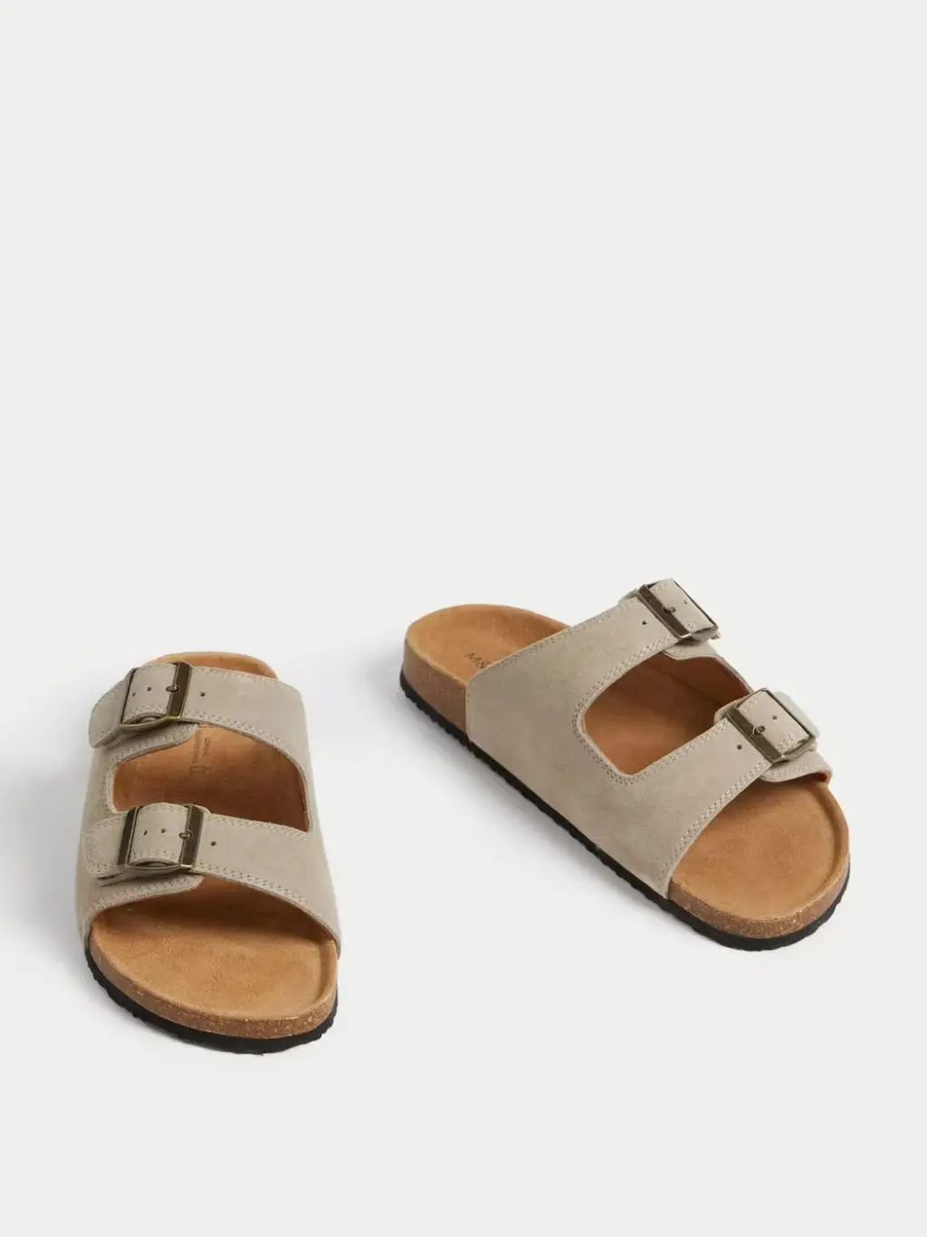 A pair of suede footbed sandals for men by M&S