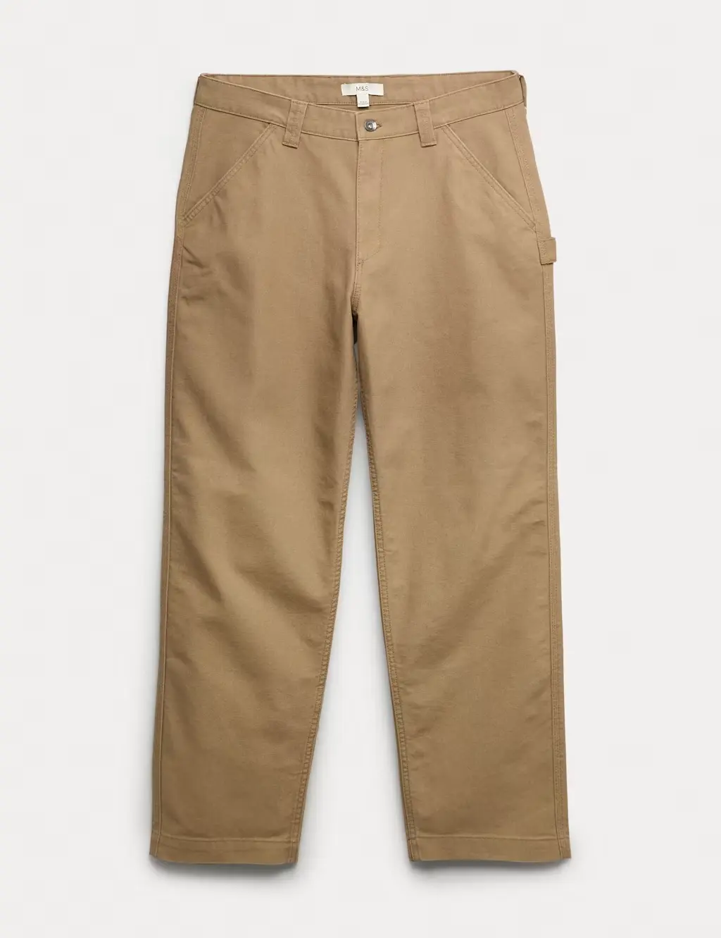 Loose Fit Pure Cotton Utility Trousers