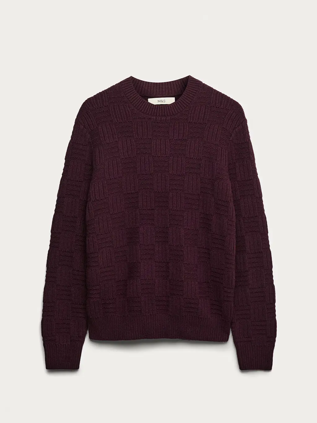 Burgundy lambswool jumper