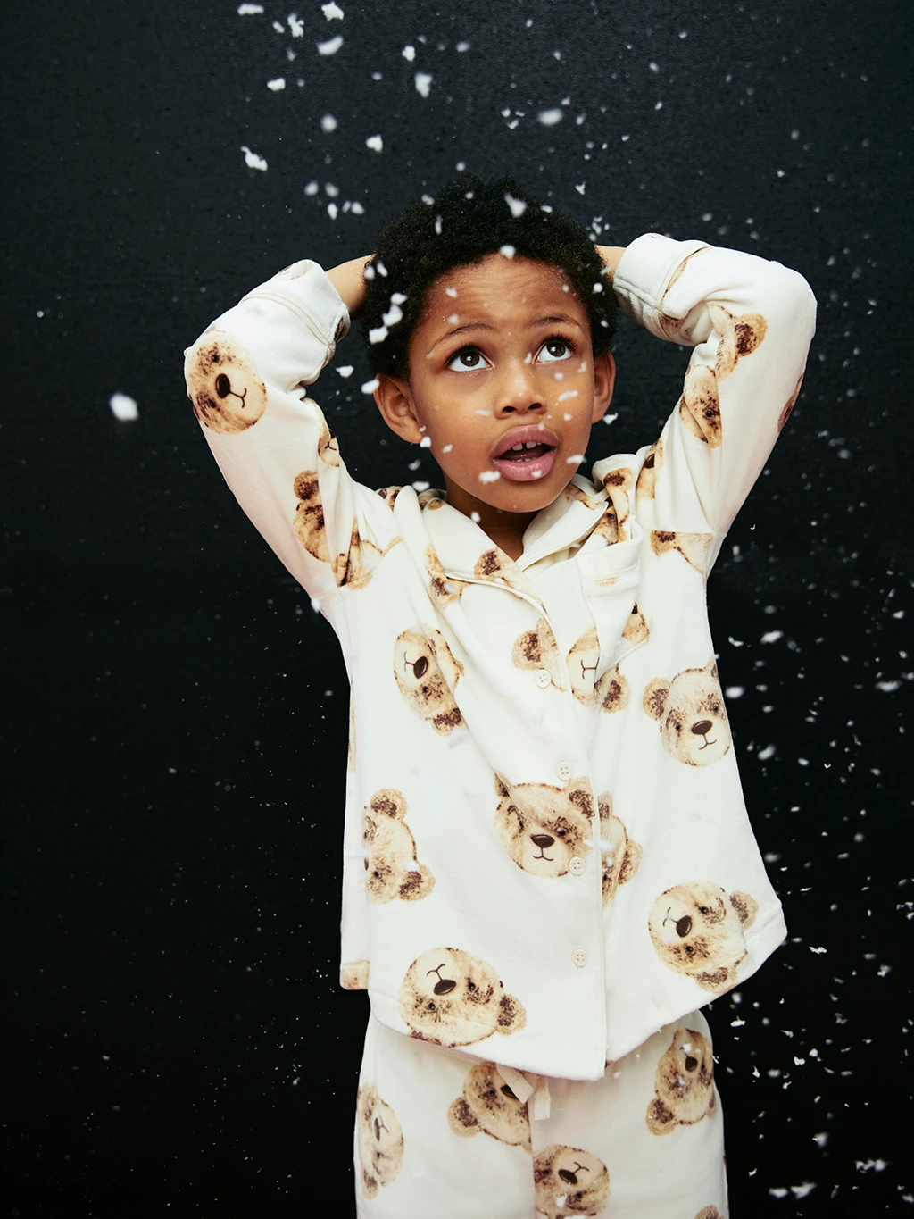Child wearing Spencer Bear pyjamas