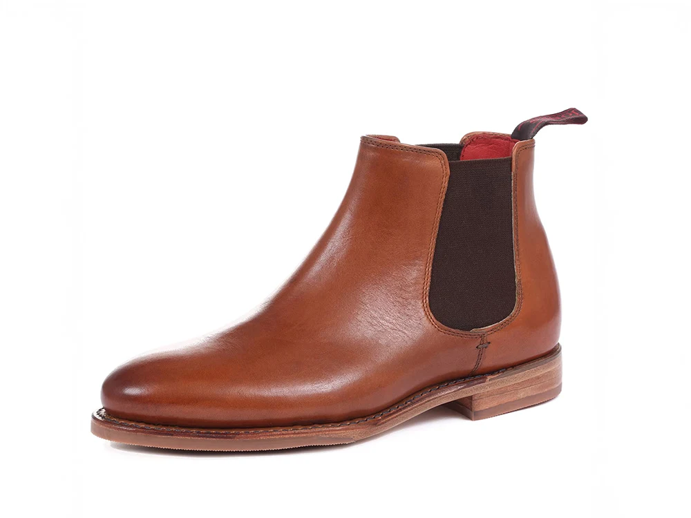Brown leather Chelsea boots