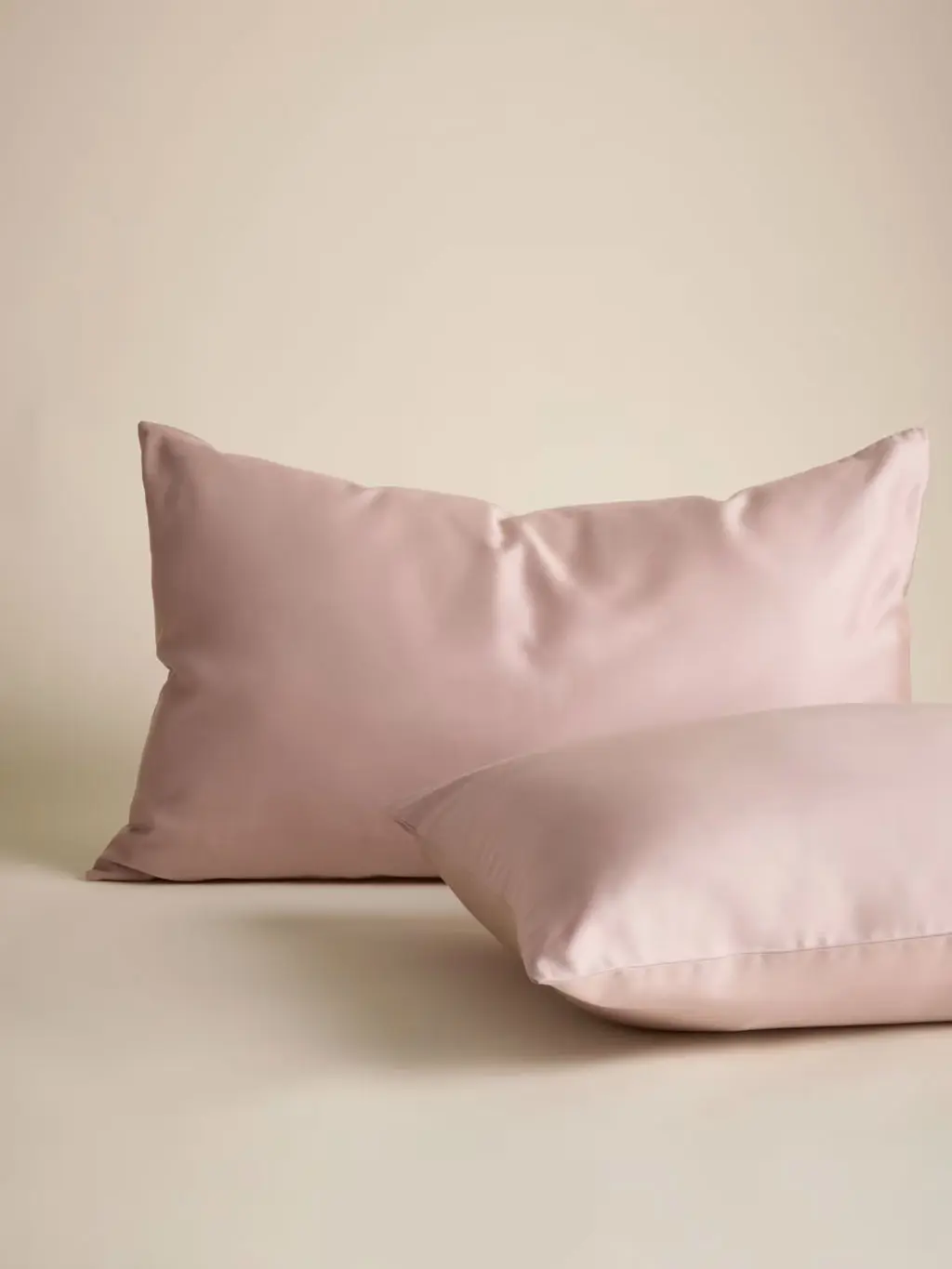 2 soft silky pillows in pink