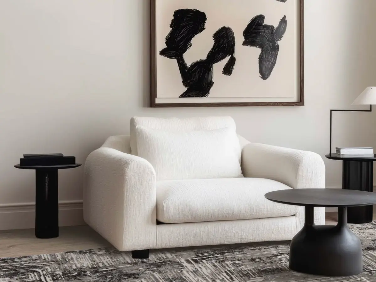 Black and white home decor