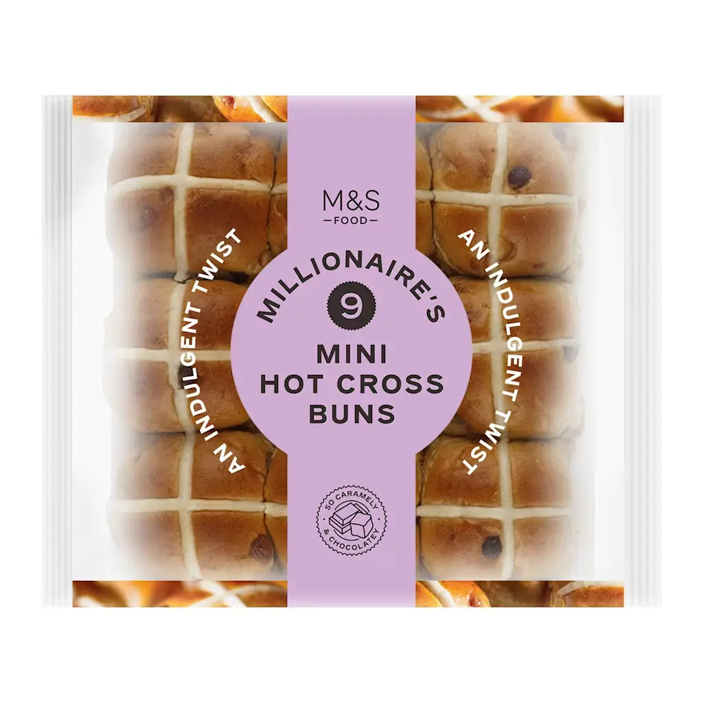 Millionaire's hot cross bun