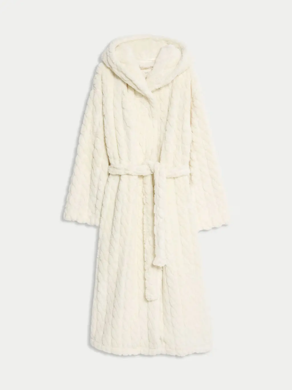 Cream jacquard dressing gown