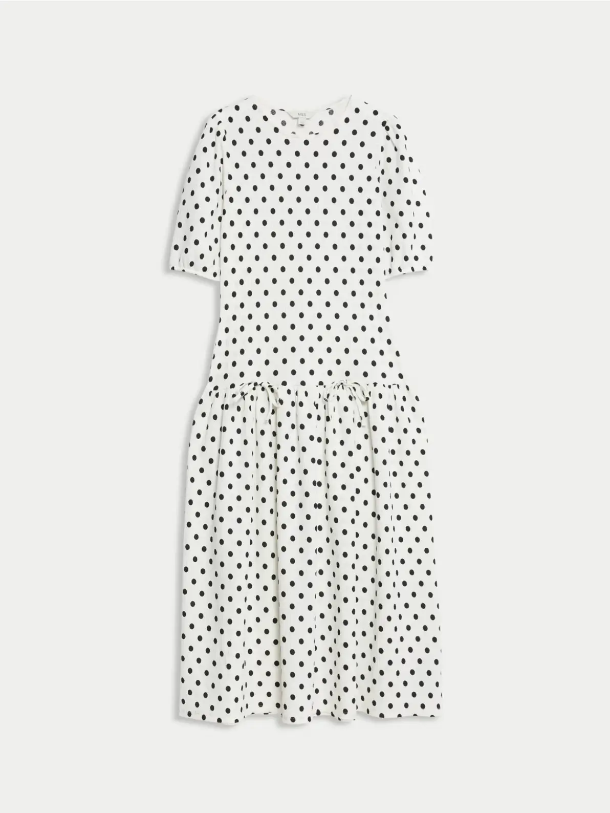 Black and white polka dot dress